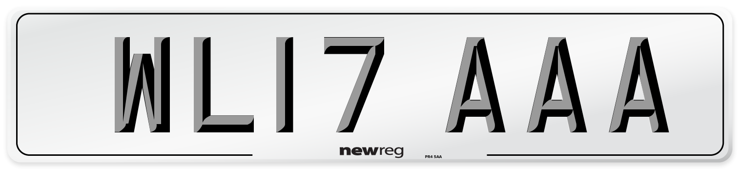 WL17 AAA Number Plate from New Reg